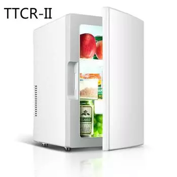 Мини-автомобильный холодильник 12 В 220 В 18 л, автомобильный дорожный холодильник abs, домашний охладитель, морозильник, теплый, портативный, многофункциональный, антигниловой серебряный