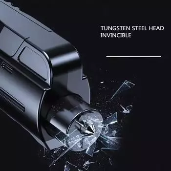 Мини-автомобильный молоток безопасности 2-в-1, резак для ремней безопасности, металлический стеклобой, спасательный молоток, автомобильный аварийный инструмент для самоспасения, женский брелок чёрный