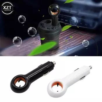 Мини-автомобильный очиститель воздуха с отрицательными ионами, портативный активированный уголь, удаляющий формальдегид, бытовой ионизатор, очиститель для удаления пыли чёрный