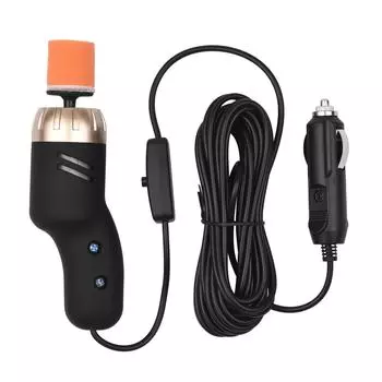 Мини-автомобильный полировщик 12 В, компактная ручная полировальная машина, царапает автомобиль убийственного карманного размера чёрный