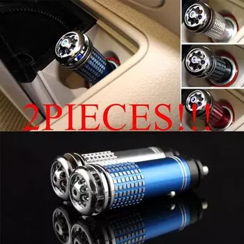 Мини-автомобильный свежий освежитель воздуха, ионный очиститель, кислородный бар, ионизатор, очиститель (размер: случайный цвет) RED