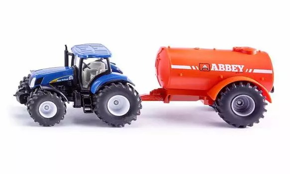 Мини-автомобиль SIKU New Holland Tractor с вакуумным танкером SK1945 1/50