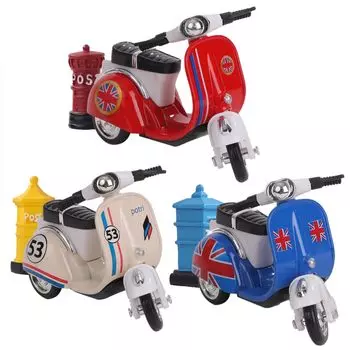Мини-автомобиль-скутер Anopono, ностальгическая игрушка, ретро-классика, литье под давлением (Набор 3)…