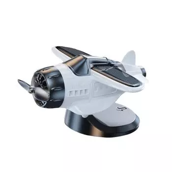 Мини Автомобиль Солнечный Самолет Украшения Креативные Украшения Самолета на Солнечной Батарее Подарок