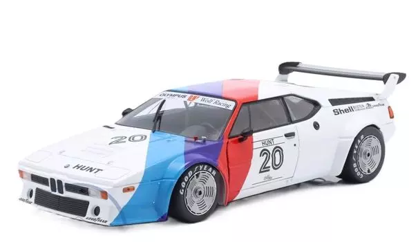 Мини-автомобиль WERK83 BW M1 ProCar James Hunt Donington Park 1979 1/18 [предмет] белый