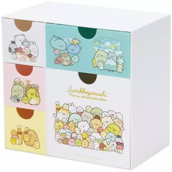 Мини-аксессуар для хранения фигуристов 18 x 11 x Sumikko Atsumarun desu CHE5 Коробка, аксессуары, футляр, сундук, футляр, высота 17 см, Gurashi,