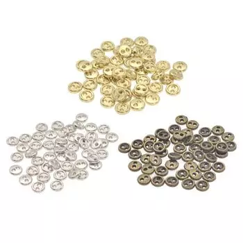 Мини-аксессуары Металлическая одежда Ручная работа Швейные кнопки Круглые кнопки Одежда Швейная кукла Кнопка 3MM золотой