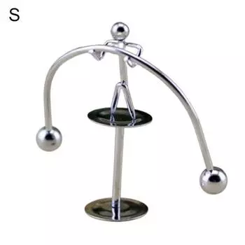 Мини-балансовый маятник, модный металлический светильник для тяжелой атлетики, вечерние дома, украшение для колыбели Железного человека, неваляшка, игрушка для дома S Double Feet