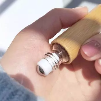 Мини-бамбуковый флакон для духов, пустой флакон-спрей, натуральное масло для губ, тюбики для путешествий 5ml Style 2