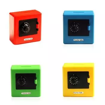 Мини-банк Копилка Ретро Банкомат Вращающийся Пароль Наличные Монеты Сохранение Ящик Банковский Сейф Автоматический Депозит Банкноты Рождественский Подарок