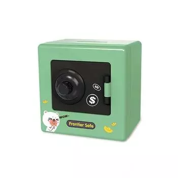 Мини Банк Копилка Ретро Вращающийся Пароль Наличные Монеты Коробка для Сбережений Банк Сейф Автоматический Депозит Банкноты Рождественский Подарок зелёный