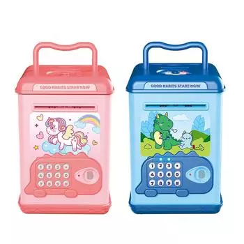 Мини-банкомат, банковский сейф, копилки с паролем отпечатка пальца, детские монеты, наличные, сейф, игрушки, детский подарок