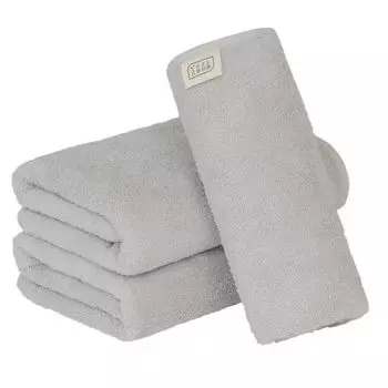 Мини-банный набор полотенец Института, мягкий, быстрый, менее линяющий, цвета на выбор, Япония Технология [Ежедневно Просто] #001 Полотенце, Серое, 3, Впитывание,
