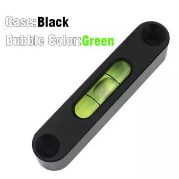 Мини бар металлический уровень Высокоточный длинный полосовой горизонтальный пузырьковый Спиртовой уровень 50x10x10мм