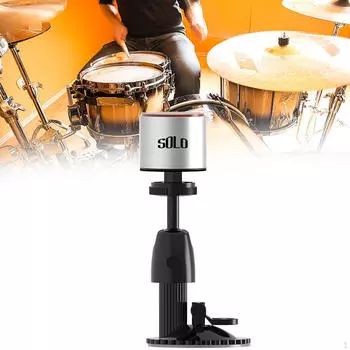 Мини-барабанная подушка для начинающих, легкий перкуссионный аксессуар, портативный бесшумный инструмент для практики black