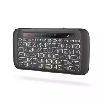 Мини-беспроводная клавиатура H20 2,4 ГГц, полноэкранная воздушная мышь, тачпад, Qwerty-клавиатура, перезаряжаемый пульт дистанционного управления