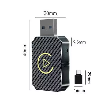 Мини беспроводной автомобильный телефонный адаптер для подключения Carplay Android Auto для iPhone Универсальный разъем Wi-Fi Plug And Play