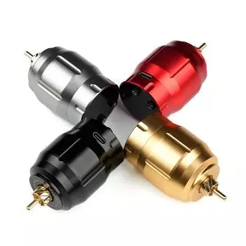 Мини-беспроводной источник питания для татуировки, профессиональная портативная аккумуляторная батарея 1500 мАч для татуировки, ручка, интерфейс RCA, питание серебряный