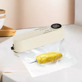 Мини беспроводной вакуумный упаковщик Компактный 60kpa Консервирование пищевых продуктов для белый