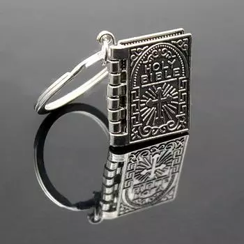Мини Библия брелки английская Святая Библия религиозный христианский Иисус крест брелки винтажный сплав брелок сумка подвеска шармы
