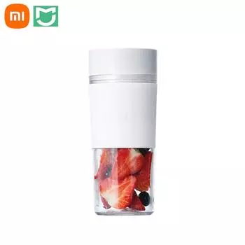 Мини-блендер для сока Xiaomi Mijia, портативная соковыжималка с зарядкой USB-C, чашка для фруктов, кухонный комбайн, электрический кухонный миксер, быстрое приготовление сока, 300 мл белый