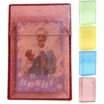 Мини-блеск, практичный стиль Ins, блестящий держатель для фотографий Polaroid чёрный