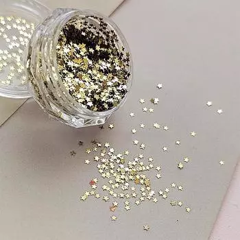 Мини Блестки Звездочки 1 мм для Ногтей Блестящие Пятиконечные Звезды Украшение для Ногтей Дизайн Ногтей Салона Милые Аксессуары Дизайн DIY Нейл-арта 2