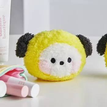 Мини-блестящая кукла Line Friends BT21 Chimmy, ручное зеркало