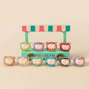 Мини блестящая маленькая кукла-фигурка медведя, слепая сумка, украшение для дома, рабочего стола, автомобиля, подарок