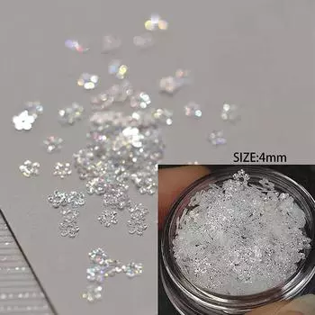 Мини Блестящие Звезды Блеск для Ногтей Сверкающая Пентаграмма Украшение для Ногтей Дизайн Салона Ногтей Милые Аксессуары Дизайн Ногтей Сделай Сам