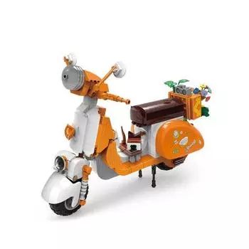 Mini Block Orange Scooter (00323LI)