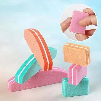 Мини-блок-пилочка для ногтей, 10 шт., зернистость 180/100, аксессуары для маникюра!ЦЮ