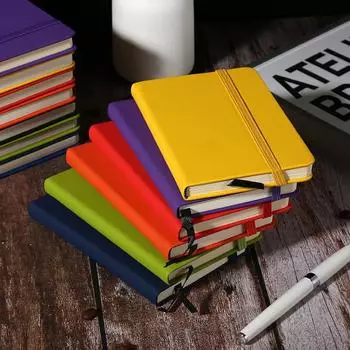 Мини-блокнот A6, красный, синий, маленькие блокноты для раздачи, блокнот для рисования, дневник, блокнот с повесткой дня, канцелярские блокноты, хорошие дешевые письменные блокноты A6 фиолетовый