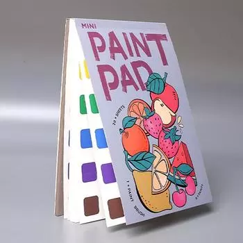 Мини-блокнот для рисования акварелью Блокнот для рисования раскраски Карманная книга для рисования акварелью для взрослых и детей 21 страница