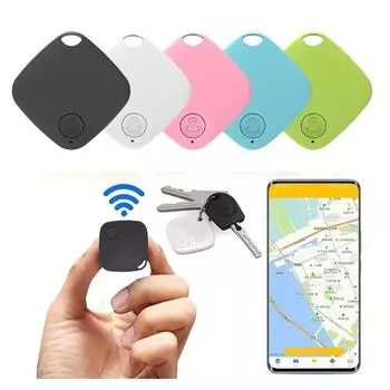 Мини Bluetooth 5.0 Трекер Устройство AntiLost Круглый Кошелек для Детей и Домашних Животных Сумка Отслеживание Умный Локатор Finder бежевый
