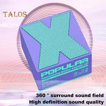 Мини Bluetooth-совместимый динамик Мощный Громкий Чистый Стерео Звук Портативный Динамик с Низкой Задержкой Музыкальная Шкатулка зелёный