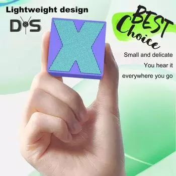 Мини Bluetooth-совместимый динамик Мощный Громкий Чистый Стерео Звук Портативный Динамик с Низкой Задержкой Музыкальная Шкатулка зелёный