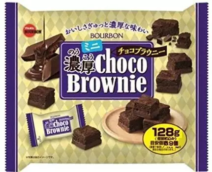 Мини-брауни с насыщенным шоколадом «Бурбон» 128 г x 12 пакетиков