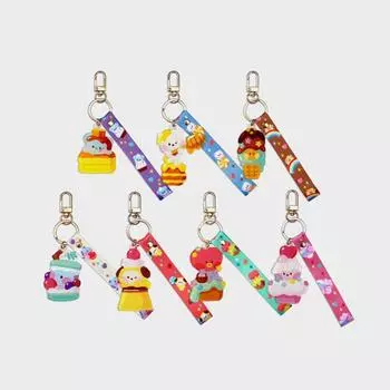 Мини-брелок для ключей Line Friends BT21 с акриловым ремешком