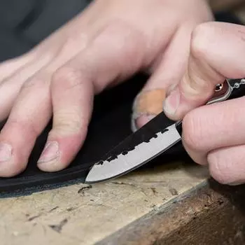 Мини-брелок для ножа шеф-повара с чехлом, многофункциональная точилка для карманных ножей для открывания пакетов, нож для открывания коробок, открывалка для писем, кемпинга A