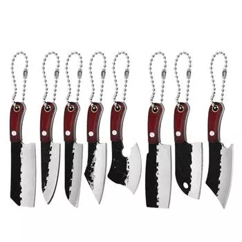 Мини-брелок для ножа шеф-повара с чехлом Многофункциональная точилка для карманных ножей для открывания пакетов Нож для открывания коробок Открывалка для писем Аксессуары для кемпинга B