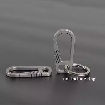 Мини-брелок из титанового сплава с интегрированной быстрой фиксацией и эластичной пряжкой для мужской талии 4.4*2.0cm