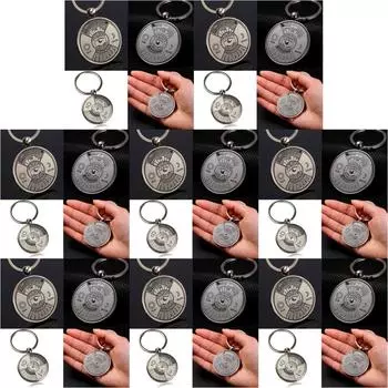 # Мини-брелок с вечным календарем, уникальный металлический брелок на 50 лет