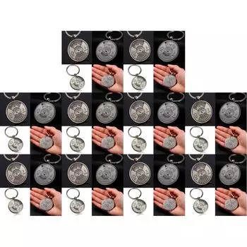 # Мини-брелок с вечным календарем, уникальный металлический брелок на 50 лет