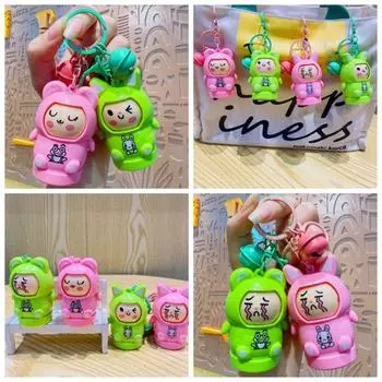 Мини-брелок в виде лягушки, кукла-кролик, игрушка, брелок, милая кукла, меняющая лицо, игровые принадлежности Style B