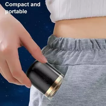 Мини-бритва Capsule 2-в-1 с электробритвой и триммером для волос в носу, перезаряжаемая через USB, водонепроницаемая, для влажного бритья чёрный