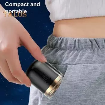 Мини-бритва Capsule 2-в-1 с электробритвой и триммером для носа, USB-зарядка, водонепроницаемый, для влажной и сухой бритья, портативный, для путешествий, для мужчин, для удаления волос на бороде чёрный