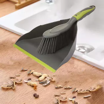 Мини-веник и совочек для сбора пыли, ручная щетка, практичная многоцелевая очистка, подметание клавиатуры