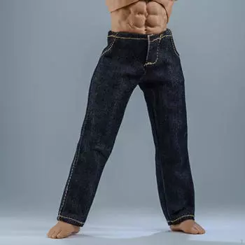 Мини-брюки для кукол-мужчин в масштабе 1/12 синий