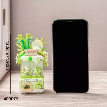 Mini Building Block Assembly Toy Set, Perfect for Kids. Great Gift for Girls on Day, Holidays, Christmas, And New Year. зелёный